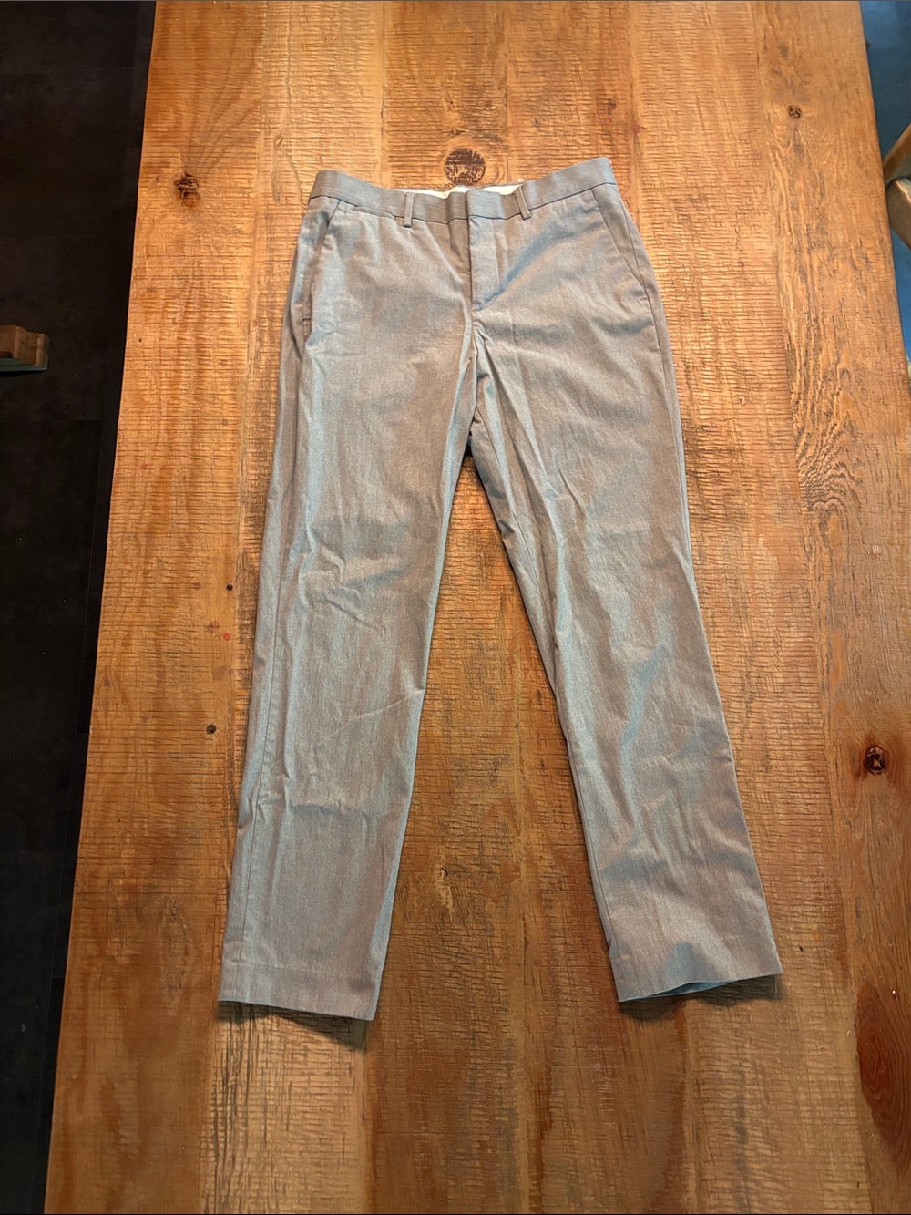 Express Men's Grey Dress Pants - Classic Slim Fit